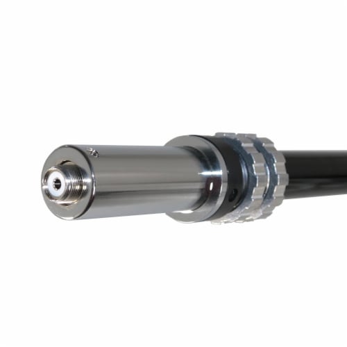 Tram 1498-B 18-Foot Black CB Base Antenna with 26 MHz to 31 MHz 5.75 dBd Gain Perspective: left