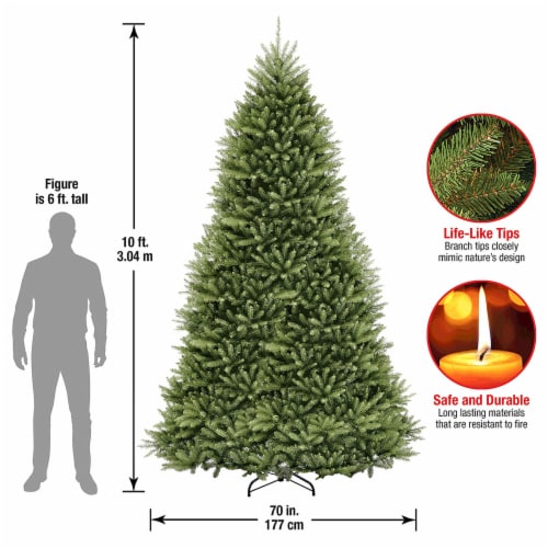 National Tree Company Artificial Full Christmas Tree, Green, Dunhill