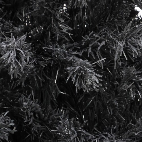 National Tree Company 7.5 Ft Full Unlit Artificial Christmas Holiday Tree, Black Perspective: left
