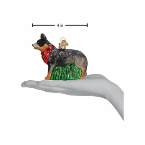Old World Christmas Australian Cattle Dog Blown Glass Holiday Tree Ornament 1 King Soopers
