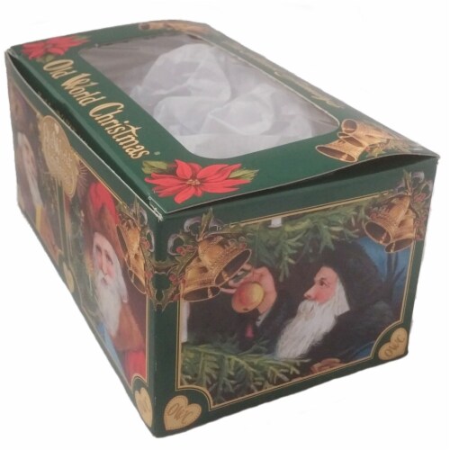 Old World Christmas Neapolitan Ice Cream Cone Glass Ornament Sugar Cone 32509 Perspective: left