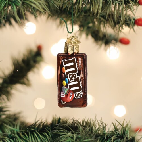 Old World Christmas 2.25 Mini M&M's Bag Gumdrops Collection Candy Mars Perspective: left
