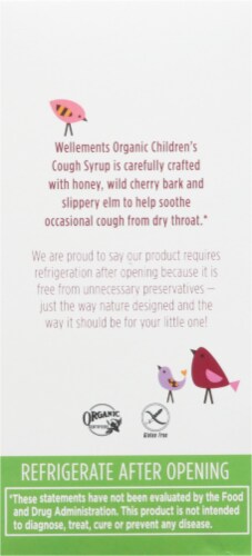 Wellements® Organic Elderberry Children's Cough Syrup Perspective: left