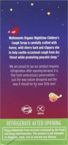 Wellements® Organic Children's Nighttime Cough Syrup Perspective: left