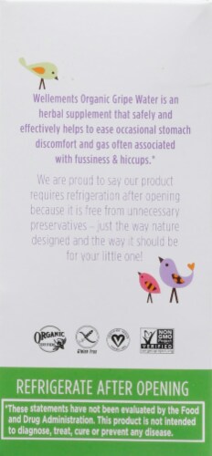Wellements® Organic Baby Gripe Water Perspective: left