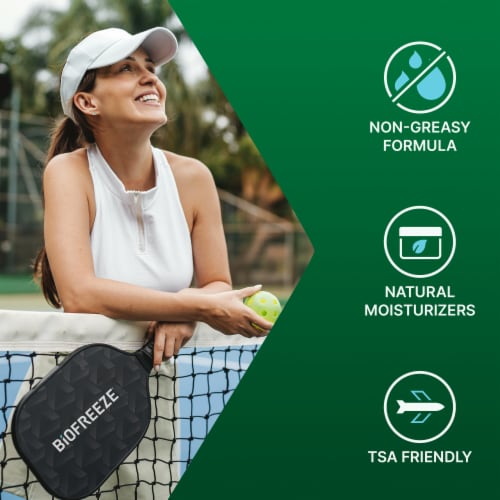 Biofreeze Menthol Pain Relief Cream Perspective: left