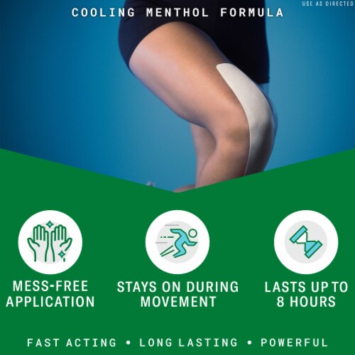 Biofreeze Menthol Pain Relief Flexible Relief Strips Perspective: left