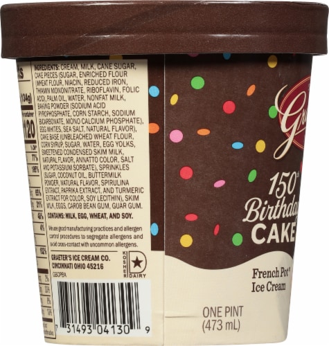 Graeter's® Birthday Cake French Pot® Ice Cream Perspective: left