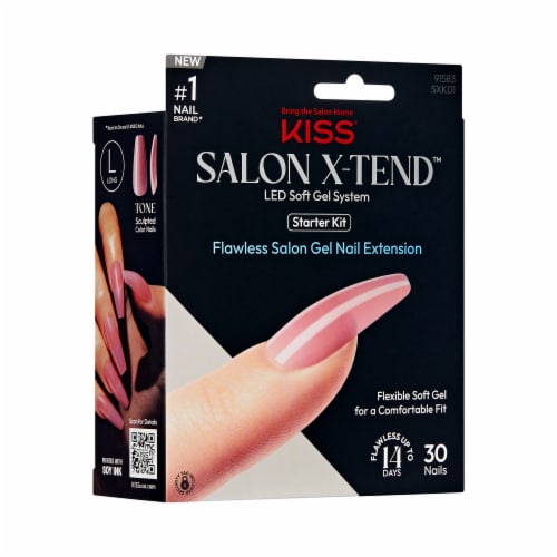Kiss® Salon X-tend™ LED Soft Gel System Nails Tone Perspective: left