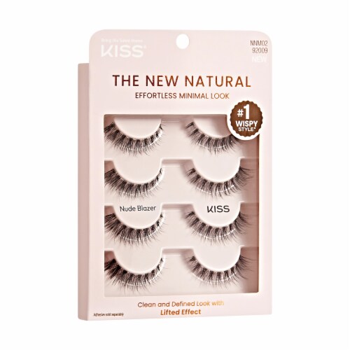 KISS The New Natural, False Eyelashes, Nude Blazer, 12 mm, 4 Pairs Perspective: left