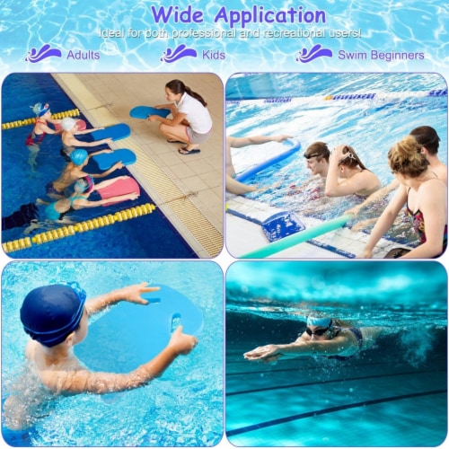 Eva Foam Swimming Kickboard Blue Green Water Training Float 39X26cm Swim Aid Blue U design Pick n Save