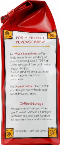 Puroast Coffee House Blend Decaf Ground Coffee Perspective: left