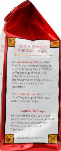 Puroast Low Acid Dark French Roast Coffee Perspective: left