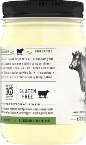 EPIC® Grass Fed Rendered Beef Tallow Cooking Fat Perspective: left