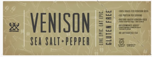 EPIC Sea Salt & Pepper Venison Bars Perspective: left