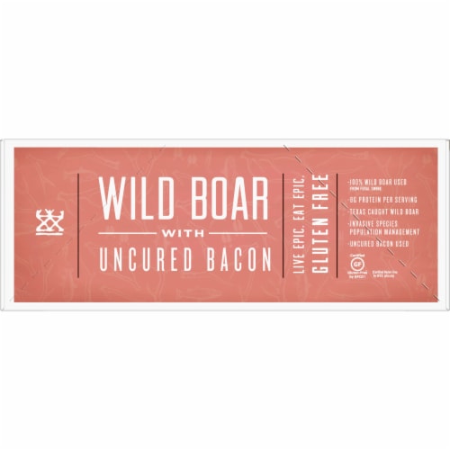 EPIC Wild Boar with Uncured Bacon Bars Perspective: left