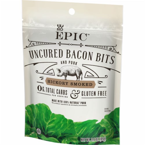 EPIC Hickory Smoked Uncured Bacon Bits Perspective: left