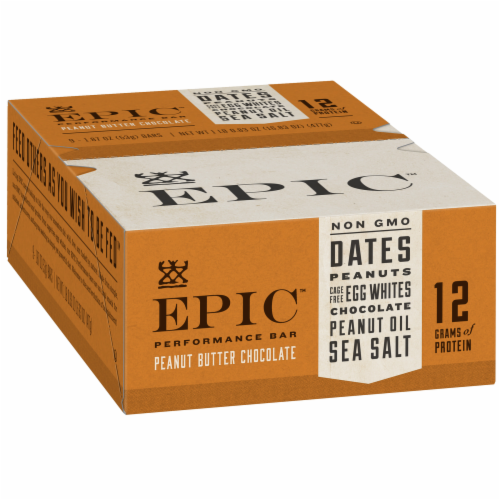 EPIC® Peanut Butter Chocolate Performance Bars Perspective: left