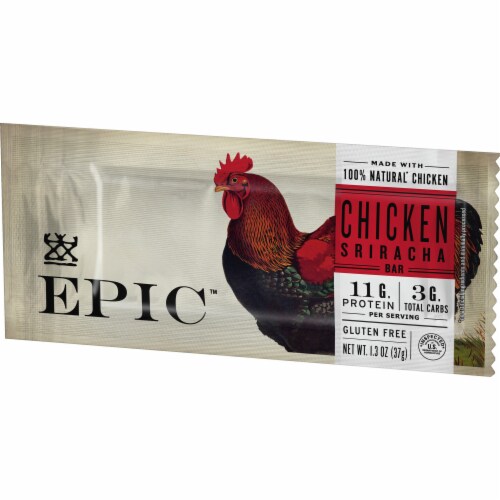 EPIC Chicken Sriracha Nutrition Bars Perspective: left
