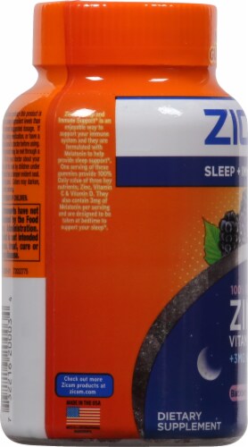 Zicam Sleep + Immune Support Gummies Perspective: left