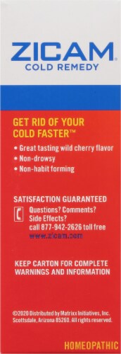 Zicam Cold Remedy Wild Cherry Flavor Lozenges 25 Count Perspective: left