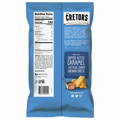 Cretors Cheese & Caramel Mix Perspective: left