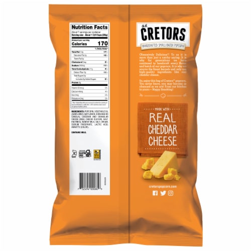 G.H. Cretors® Cheddar Cheese Popcorn Perspective: left