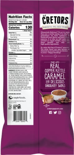 G.H. Cretors® Caramel Chocolately Swirl Popcorn Perspective: left