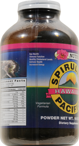 Nutrex Hawaiin Spirulina Pacifica Powder Perspective: left