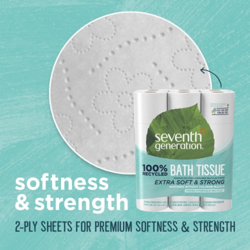 Seventh Generation® 100% Recycled Paper Bathroom Tissue Perspective: left