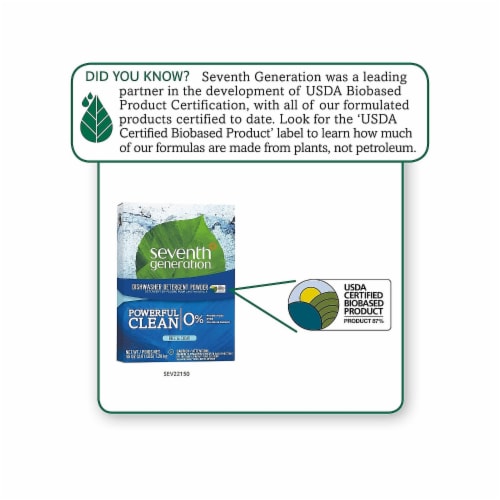 Seventh Generation Free & Clear Dishwasher Powder Perspective: left