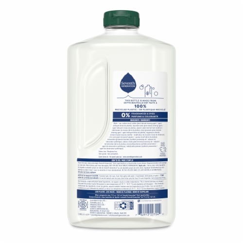 Seventh Generation Free & Clear Dish Liquid Soap Perspective: left
