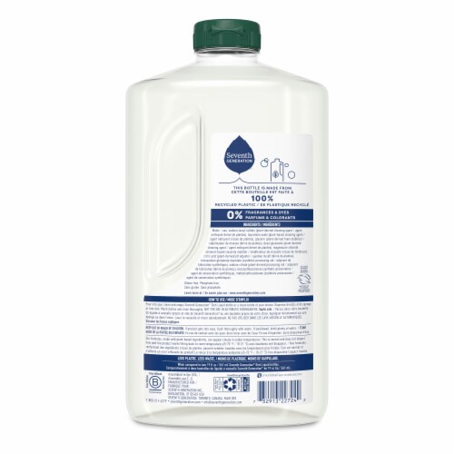 Seventh Generation Free & Clear Dish Liquid Soap Perspective: left