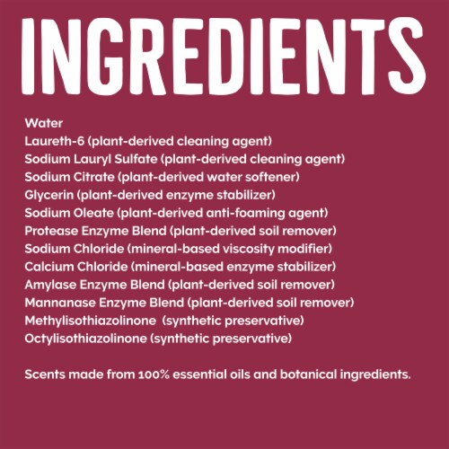 Seventh Generation Geranium Blossom & Vanilla 66 loads Concentrated Liquid Laundry Detergent Perspective: left