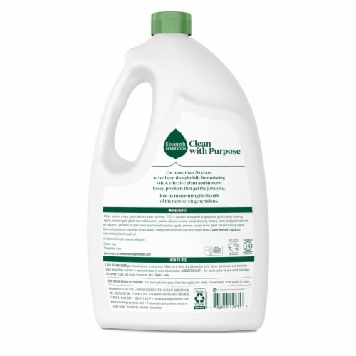 Seventh Generation Lemon Scent Dishwasher Detergent Gel Perspective: left