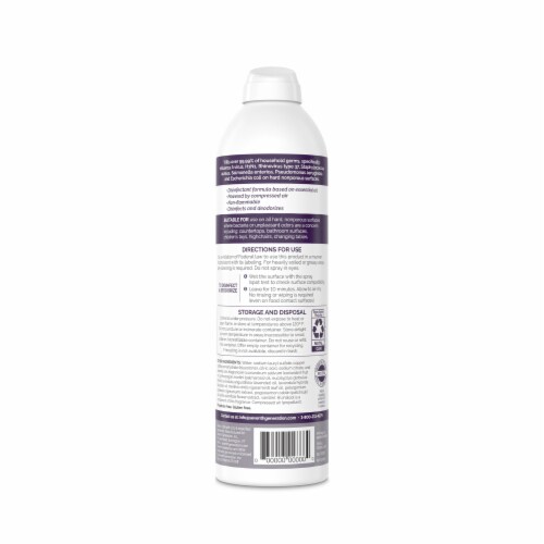 Seventh Generation Lavender Vanilla & Thyme Disinfecting Spray Perspective: left
