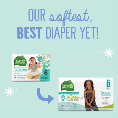 Seventh Generation® Size 1 Diapers Perspective: left