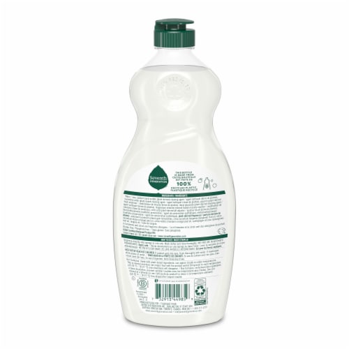 Seventh Generation Clementine Zest Lemongrass Dish Liquid Soap Perspective: left