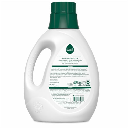 Seventh Generation Fresh Citrus Liquid Laundry Detergent Perspective: left