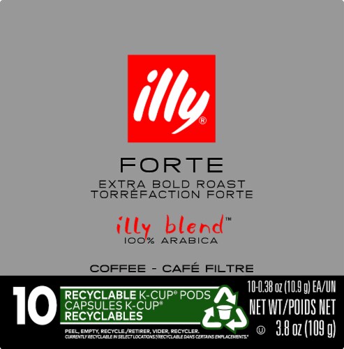 Illy Caffe Forte Extra Dark Roast K-Cup Pods Perspective: left