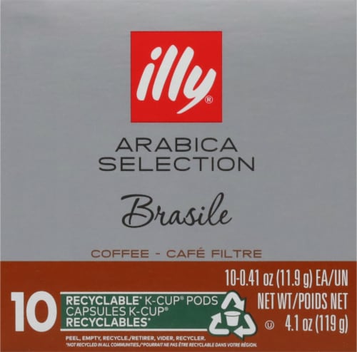 Illy Caffè Brasile Arabica Selection K-Cup Coffee Pods Perspective: left