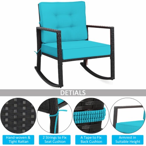 Turquoise outdoor clearance rocking chair