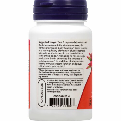 NOW  Biotin Perspective: left
