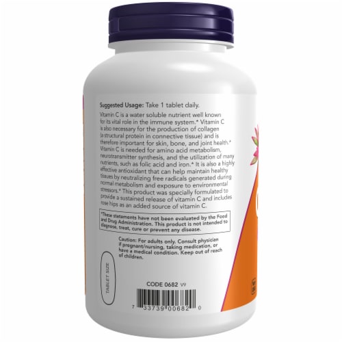 Now Antioxidant Protection C-1000 Tablets Perspective: left