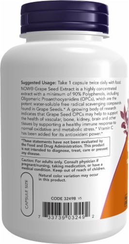 NOW® Foods Grape Seed Perspective: left