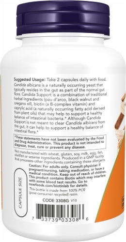 NOW Foods Candida Support Perspective: left