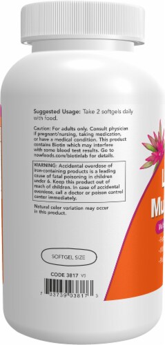 NOW® Foods Liquid Multi Gels Perspective: left