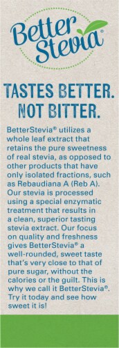 NOW BetterStevia™ Organic Zero Calorie Sweetener Perspective: left