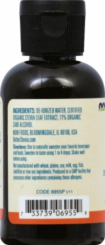 NOW Foods BetterStevia® Liquid Sweetener Original Perspective: left