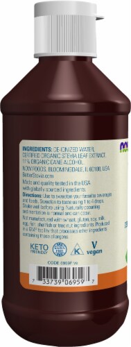 NOW® BetterStevia® Original Zero Calorie Liquid Sweetener Perspective: left